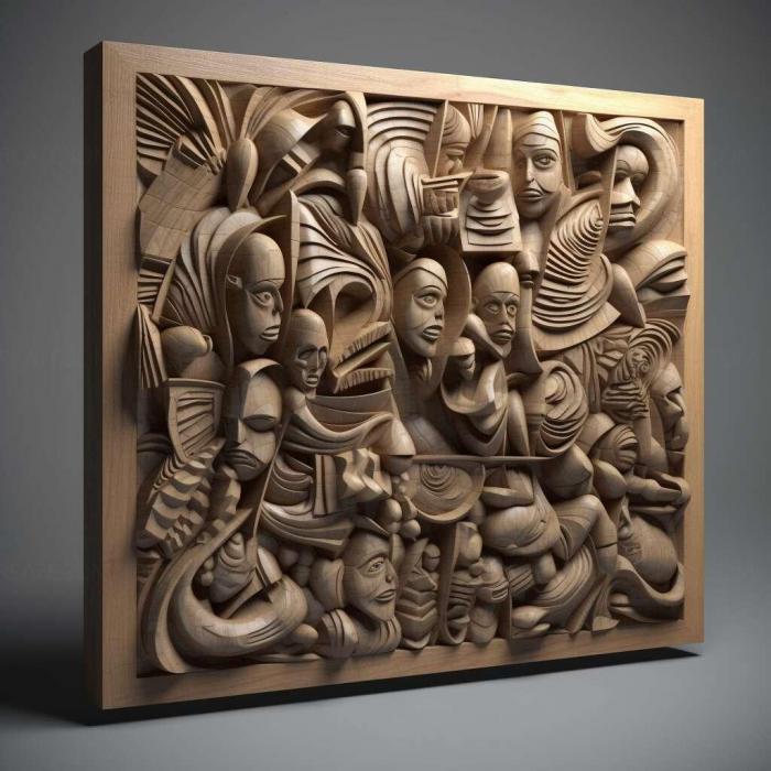 نموذج ثلاثي الأبعاد لآلة CNC 3D Art 